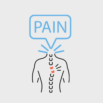 image of torso and the word pain for corrective exercise service to reduce pain