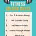 The 5 Golden Rules of Fitness