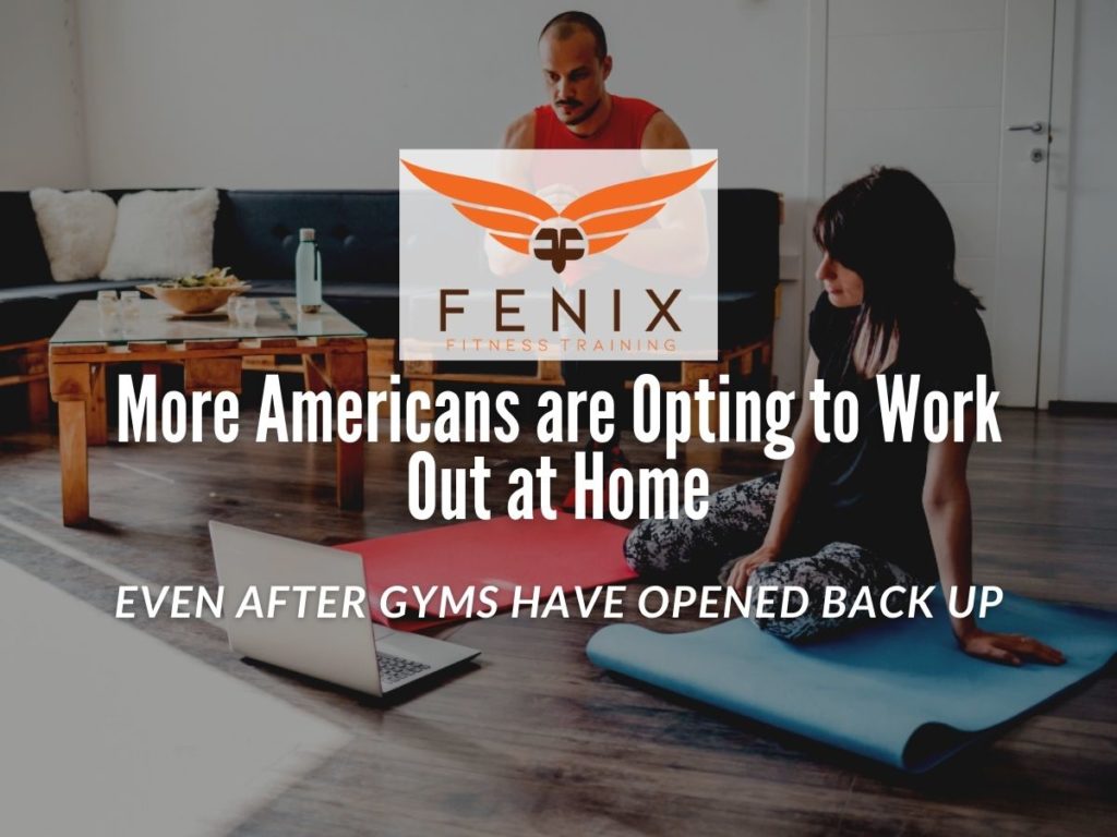 couple working out at home for more americans working out at home after gyms open